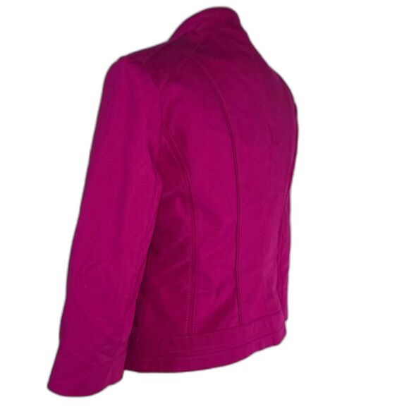 Perfect Form Fuchsia Zippered Blazer by White House Black Market Size 4 - Picture 9 of 16